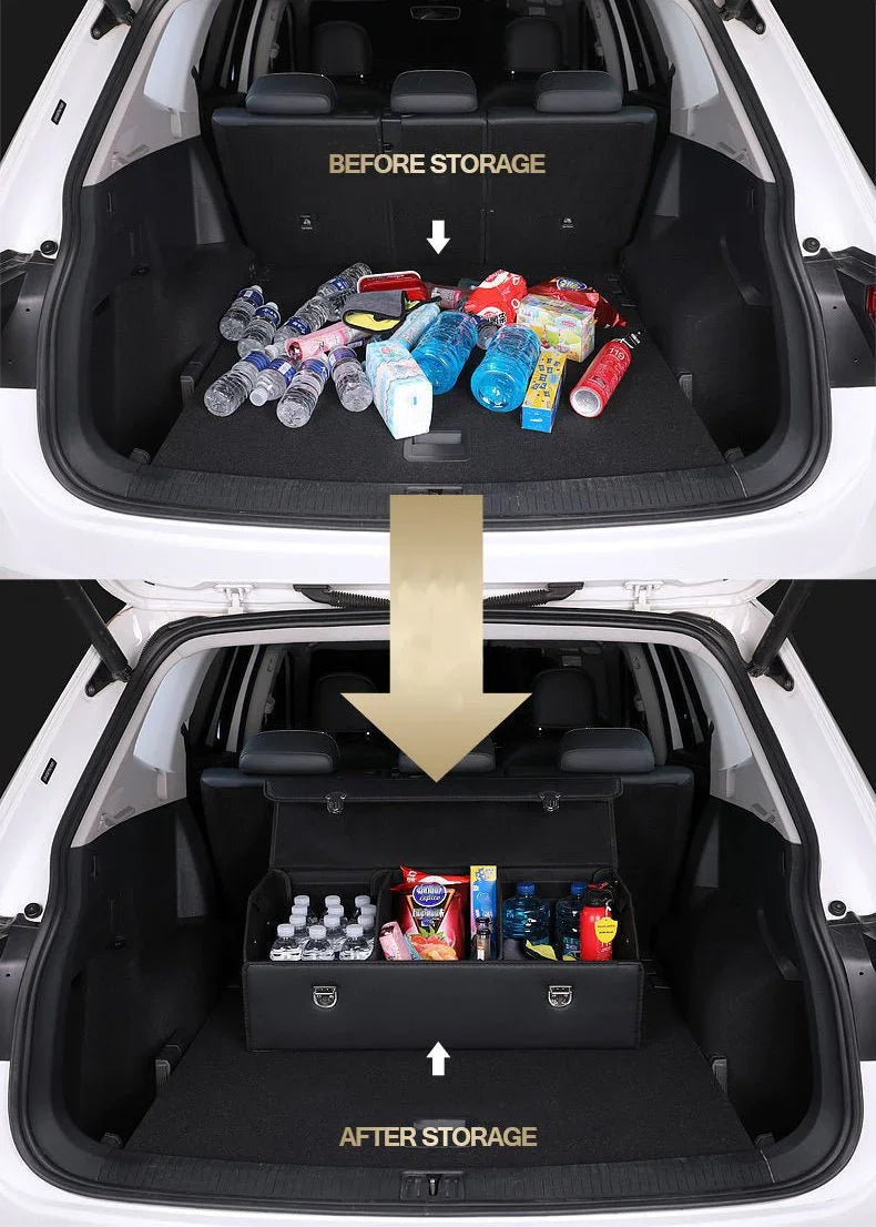 Organisateur de coffre pliable de luxe