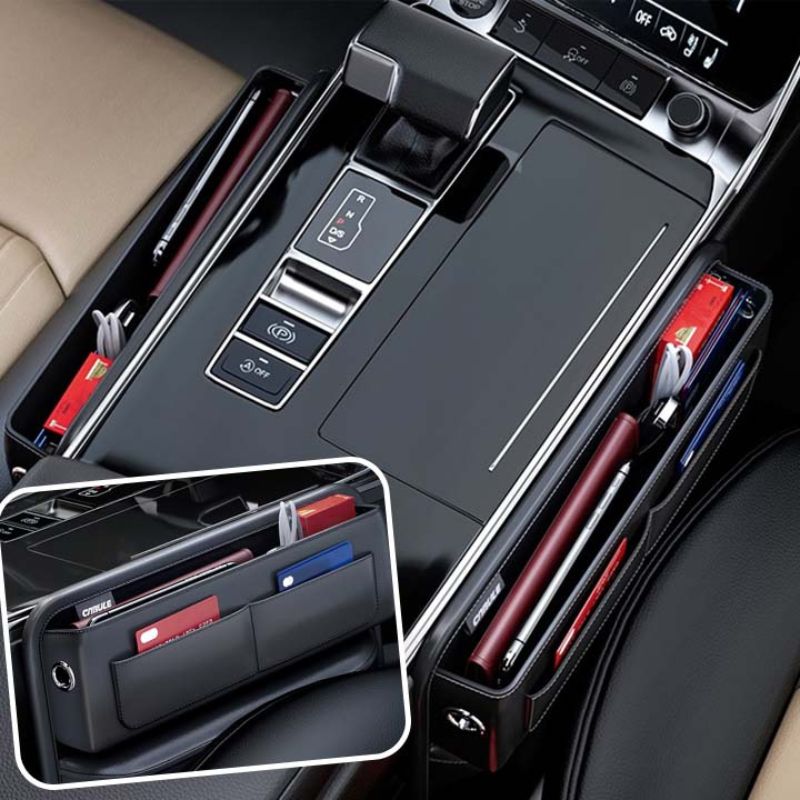 Opbevaringsboks til bilen i læder